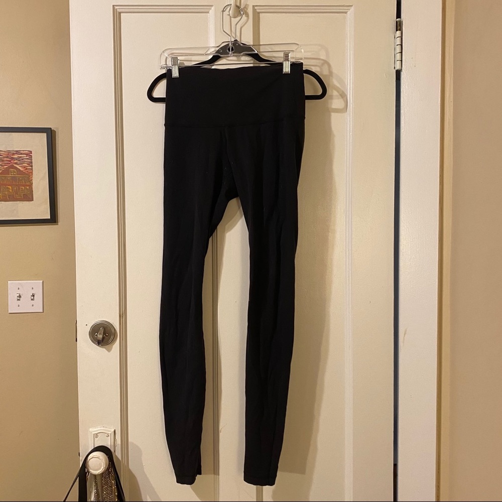 long and warm basic lululemon leggings old style